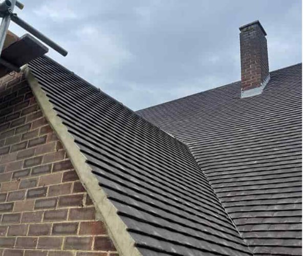 This is a photo of a pitched roof which is newly installed. Works carried out by JYT Roofing Hitchin